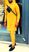 Load image into Gallery viewer, Yellow African Clothing for Men| Dashiki Clothing for Men| Wedding Guest Suit| Prom African Wear| African Groom| Ankara Attire| Gift For Him