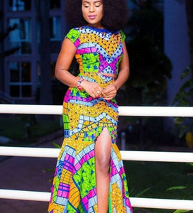 African Women's Clothing| Ankara Women Clothing| Prom Gown| Wedding Guest Clothing| African Party Dress| Dashiki Wear| Black Stars Handmade