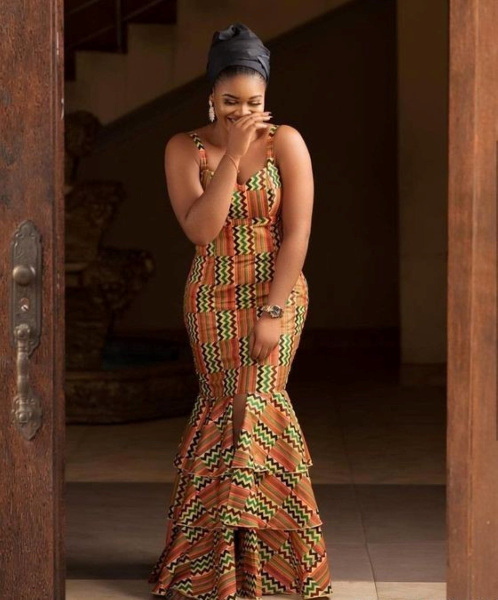 Remi African Print Balloon Sleeved Dress – Cultureville