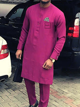 Load image into Gallery viewer, Dashiki Clothing for Men| Men&#39;s African Caftan| Wedding Guest Suit| Prom African Wear| African Groom| Ankara Attire| Gift For Him