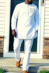 White African Suit for Men| Dashiki Mens Clothing| Black Stars Clothing| Wedding Guest Suit| Prom African Wear| Valentine's Day Gift For Him