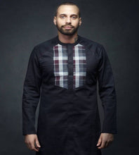 Load image into Gallery viewer, Black African Shirt for Men
