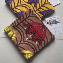 Load image into Gallery viewer, Six Yards African Fabric| Brown Floral Wax Print| Ankara Print| Africa Material for Dress, Design, Sewing, Quilting, Upholstery