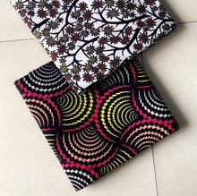 Load image into Gallery viewer, Six Yards African Fabric| Multicolored Wax Print| Ankara Print| Africa Material for Dress, Design, Sewing, Quilting, Upholstery