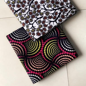 Six Yards African Fabric| Multicolored Wax Print| Ankara Print| Africa Material for Dress, Design, Sewing, Quilting, Upholstery