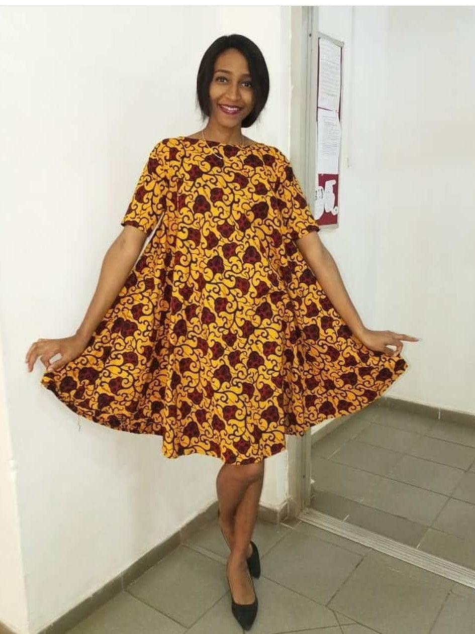 Women's African Clothing. Ankara Short Gown. African Print Dress. Royal Blue and Gold. African Party Dress. Wedding Guest Dress. 00 Women's African Clothing. Ankara Short Gown. African Print Dress. Royal Blue and Gold. African Party Dress. Wedding Guest Dress. 00
