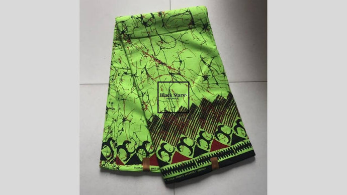 Fabric By 6 Yards| Ankara Fabric| African Print Fabric| Dashiki Fabric| Kitenge| Chartreuse Fabric| Wholesale| Clothing & Craft Supplies
