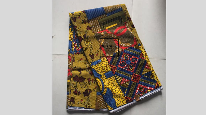 Six 6 Yards African Ankara Fabric 1