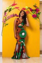 Load image into Gallery viewer, Wedding Africa Print Mermaid Gown