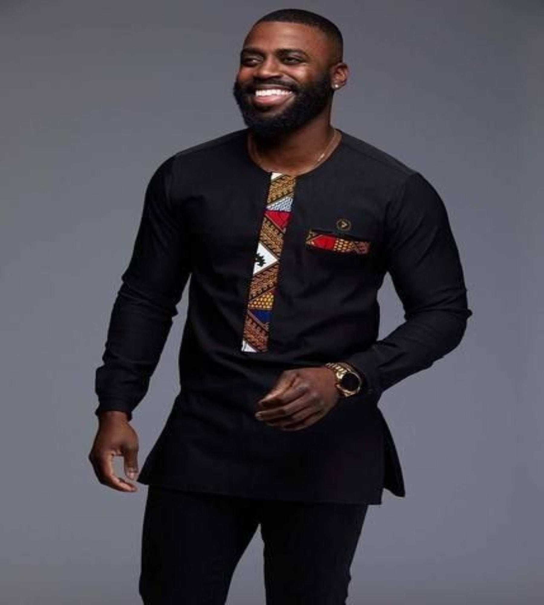 Dashiki Shirt for Men | Ankara Print Wear | African Wedding Guest Suit M Dashiki Shirt for Men | Ankara Print Wear | African Wedding Guest Suit M