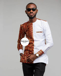 African Clothing| Men's African Clothing| Prom African Wear | African Groom Suit| Wedding Guest Attire| Dashiki| Ankara| Formal Men's Wear