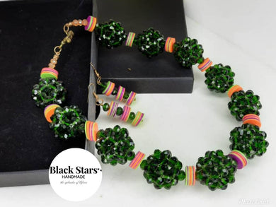 African Necklace For Women|African Bead Jewelry Set|African Wedding Jewelry| Multiple Strand|Gift For Her|Mother's Day Gift|Necklace|Earring