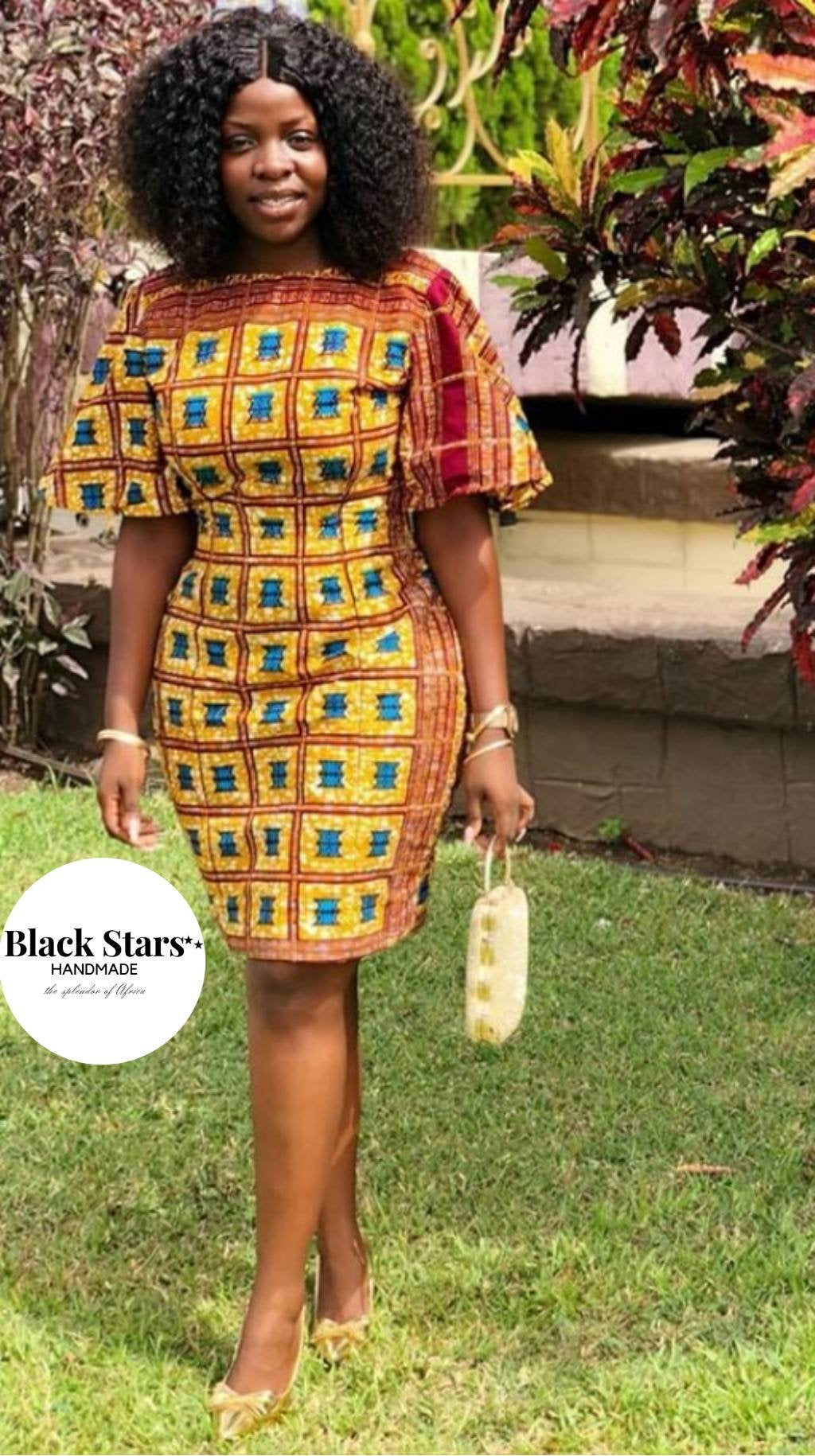 african short dresses designs Print Dress Trendy African Dress Designs Sandy African Print Dress African Dress African Short Dress