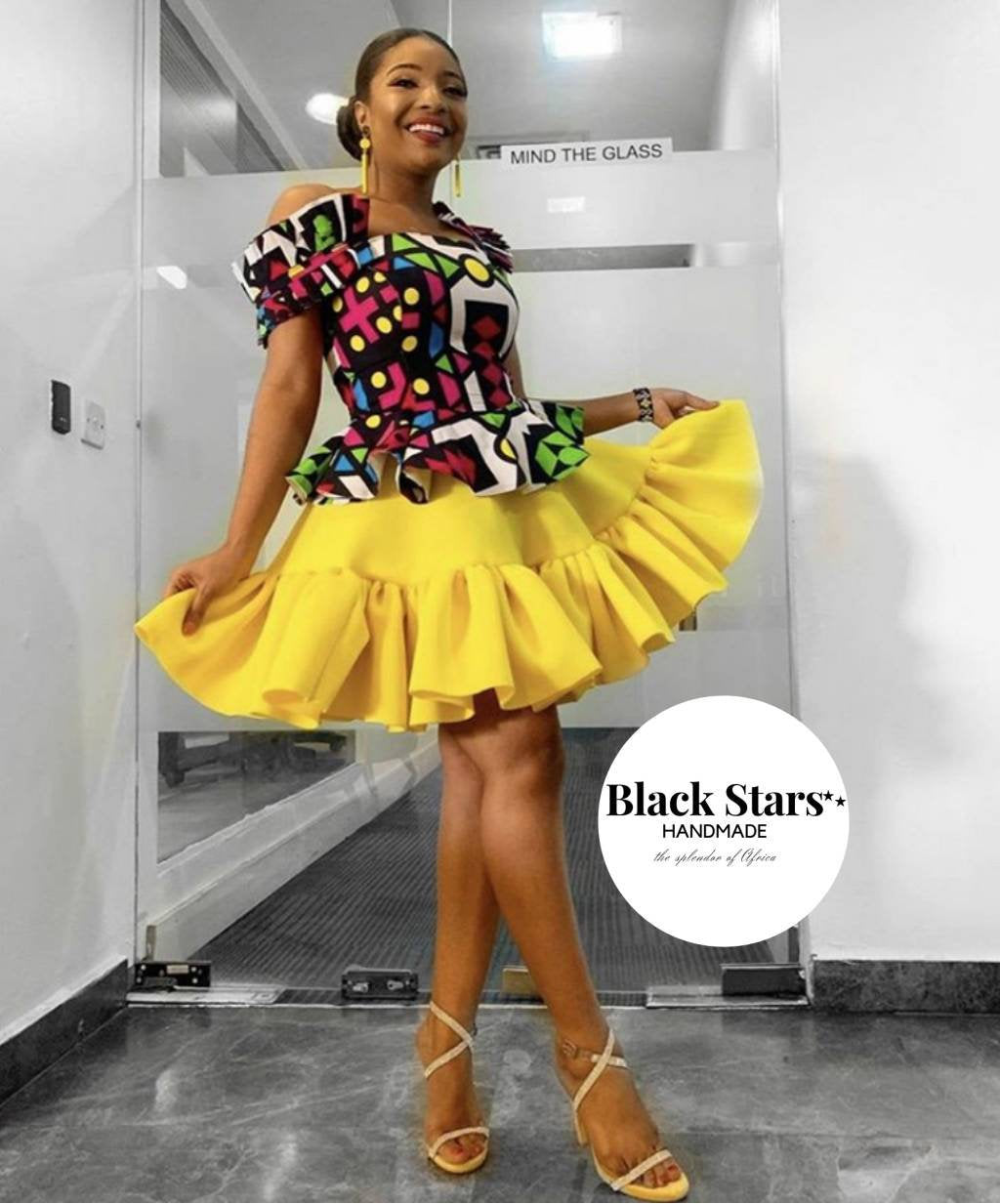 Women's African Clothing|African Print Wear|Ankara Short Gown|Prom Min –  Splendor Of Africa