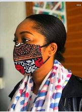 Load image into Gallery viewer, Ankara Nose Mask | Face Mask For Sale | Fabric Mask | 100% Cotton Face Mask | African Print Face Mask | Pack of 10pcs, 30pcs, 50pcs, 100pcs