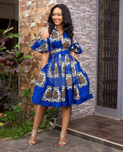 Load image into Gallery viewer, African Clothing|Women&#39;s African Clothing|Ankara Short Gown|Prom Gown|African Wedding Dress|Wedding Guest Outfit|Party Wear|Dashiki|Kitenge