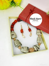 Load image into Gallery viewer, African Necklace|African Bead Jewelry Set|African Wedding Jewelry| Muticolored| Multi strandGift For Her| Mother&#39;s Day Gift|Necklace|Earring