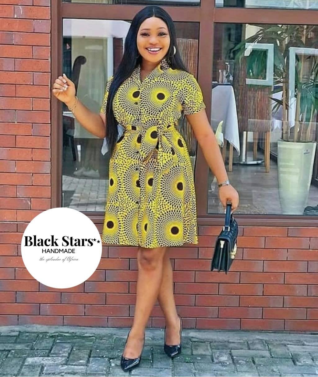 Ankara Gown Dress For Church Anniversary Women's African Clothing