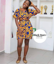 Load image into Gallery viewer, African Clothing|Women&#39;s African Wear|Ankara Short Gown|Party Mini GownAfrican Print Dress|Wedding Guest Outfit|Casual Wear|Dashiki