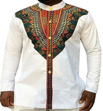 Load image into Gallery viewer, Dashiki Detailed Mens White Shirt
