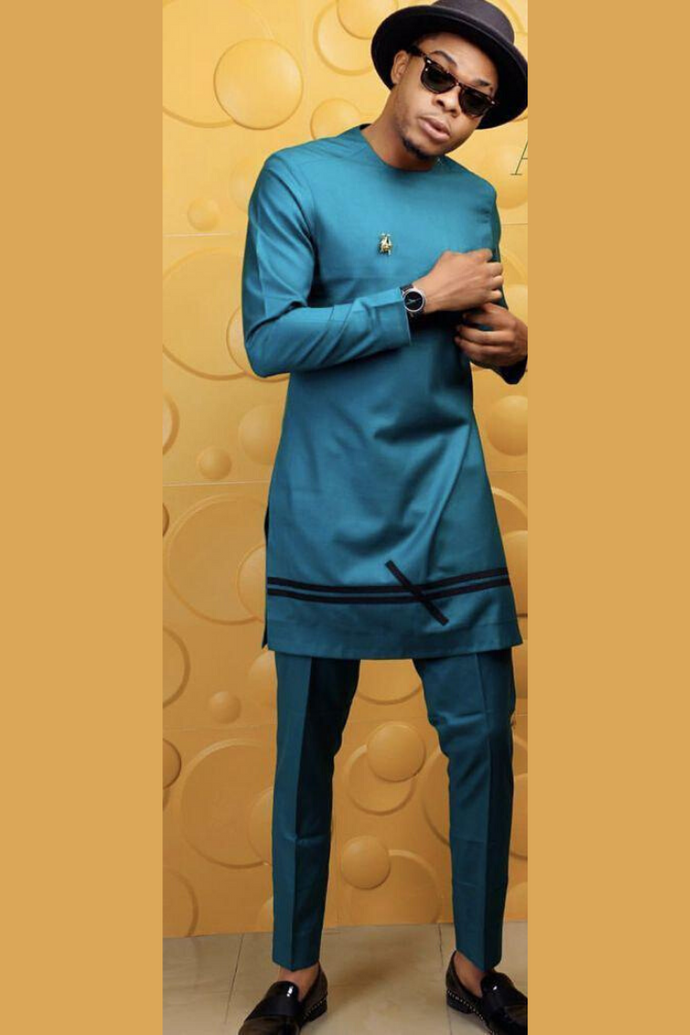 Teal Green African Dashiki Clothing for Men | Senators Clothing