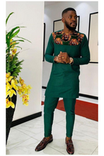 Load image into Gallery viewer, Green African Dashiki Clothing for Men | Senators Clothing