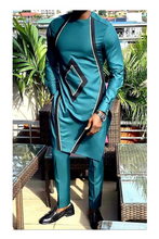 Load image into Gallery viewer, Teal African Dashiki Clothing for Men | Senators Clothing