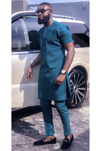 Load image into Gallery viewer, Teal Green African Dashiki Clothing for Men | Senators Clothing
