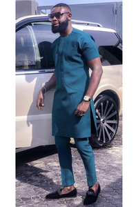 Teal Green African Dashiki Clothing for Men | Senators Clothing