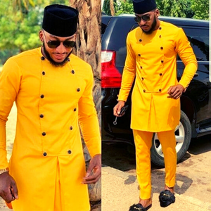 Yellow Africa Dashiki Clothing for Men African Wear Splendor