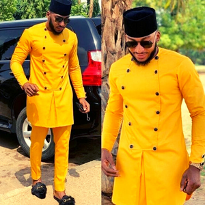 Yellow Africa Dashiki Clothing for Men | African Wear – Splendor Of Africa